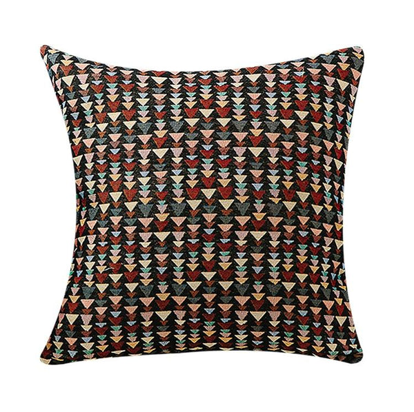 Large Decorative Throw Pillows, Bohemian Decorative Sofa Pillows, Geometric Pattern Chenille Throw Pillow for Living Room-HomePaintingDecor