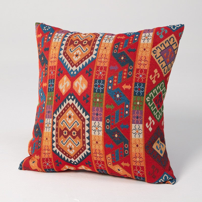 Bohemian Decorative Sofa Pillows, Extra Large Decorative Throw Pillows, Modern Sofa Pillows for Bedroom, Geometric Pattern Chenille Throw Pillow for Couch-HomePaintingDecor