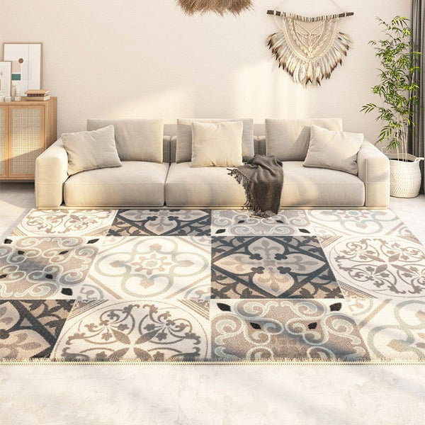 Modern Runner Rugs Next to Bed, Contemporary Rug Ideas for Living Room, Hallway Modern Runner Rugs, Extra Large Modern Rugs for Dining Room-HomePaintingDecor