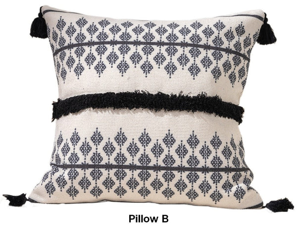 Bohemian Decorative Sofa Pillows for Bedroom, Decorative Square Pillow Covers, Geometric Pattern Decorative Pillow for Couch-HomePaintingDecor