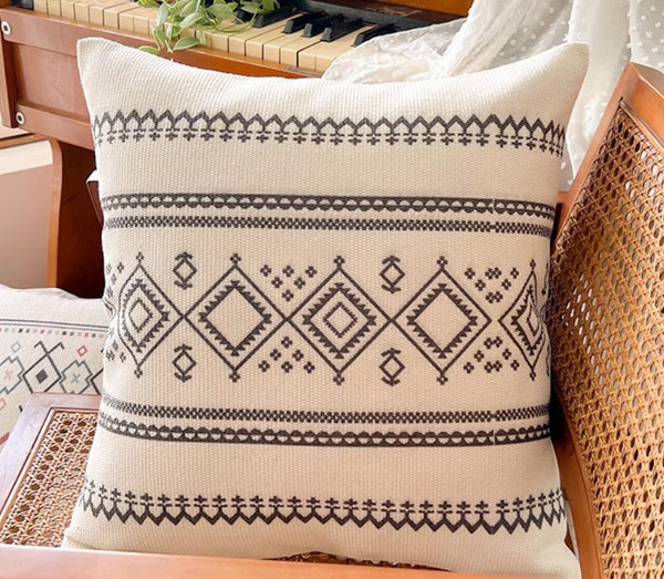 Bohemian Decorative Sofa Pillows, Decorative Throw Pillows for Dining Room, Geometric Modern Pillow Covers, Oriental Square Pillows for Couch-HomePaintingDecor