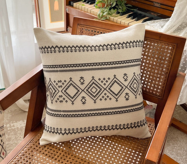 Bohemian Decorative Sofa Pillows, Decorative Throw Pillows for Dining Room, Geometric Modern Pillow Covers, Oriental Square Pillows for Couch-HomePaintingDecor