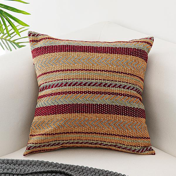 Bohemian Decorative Sofa Pillows, Geometric Pattern Chenille Throw Pillow for Couch, Decorative Throw Pillows-HomePaintingDecor