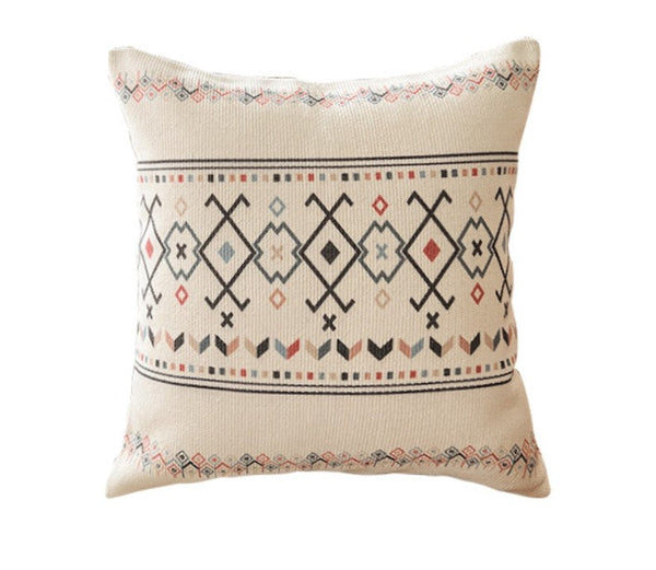 Decorative Sofa Pillow Covers, Decorative Throw Pillows for Dining Room, Bohemian Geometric Modern Pillows, Oriental Square Pillows for Couch-HomePaintingDecor