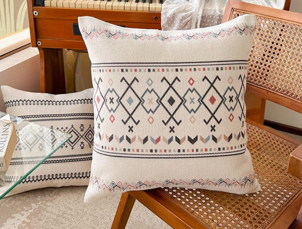 Decorative Sofa Pillow Covers, Decorative Throw Pillows for Dining Room, Bohemian Geometric Modern Pillows, Oriental Square Pillows for Couch-HomePaintingDecor