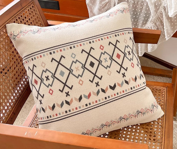 Decorative Sofa Pillow Covers, Decorative Throw Pillows for Dining Room, Bohemian Geometric Modern Pillows, Oriental Square Pillows for Couch-HomePaintingDecor