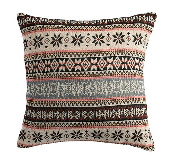 Bohemia Sofa Pillows for Living Room, Decorative Throw Pillows, Geometric Pattern Throw Pillow for Couch, Large Bohemian Decorative Sofa Pillows-HomePaintingDecor