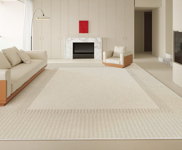 Bedroom Contemporary Soft Rugs, Rectangular Modern Rugs under Sofa, Large Modern Rugs in Living Room, Modern Rugs for Office, Dining Room Floor Carpets-HomePaintingDecor