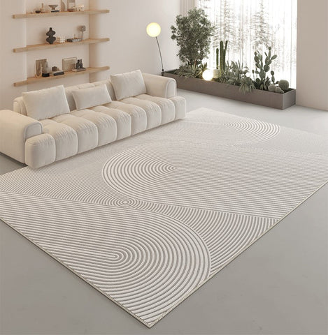 Modern Area Rugs for Living Room, Abstract Contemporary Modern Rugs, Unique Modern Rugs for Bedroom, Dining Room Floor Carpet Placement Ideas-HomePaintingDecor