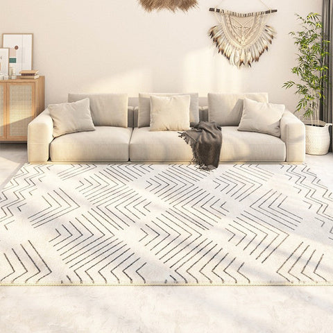 Contemporary Rug Ideas for Living Room, Entryway Modern Runner Rugs, Modern Runner Rugs Next to Bed, Extra Large Modern Rugs for Dining Room-HomePaintingDecor