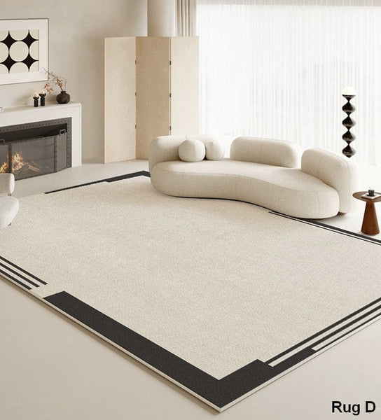 Bedroom Modern Floor Rugs, Large Area Rugs for Office, Modern Area Rug for Living Room, Contemporary Area Rugs under Sofa-HomePaintingDecor