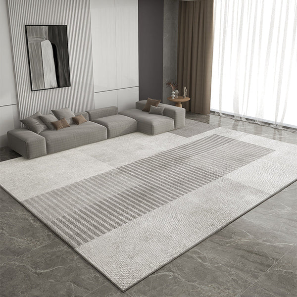 Living Room Modern Rugs, Dining Room Geometric Modern Rugs, Bedroom Modern Rugs, Extra Large Gray Contemporary Modern Rugs for Office-HomePaintingDecor