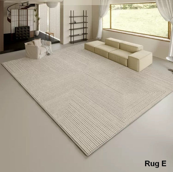 Bedroom Modern Rugs, Modern Living Room Area Rugs, Soft Modern Rugs under Coffee Table, Modern Rugs for Dining Room Table, Geometric Floor Carpets-HomePaintingDecor