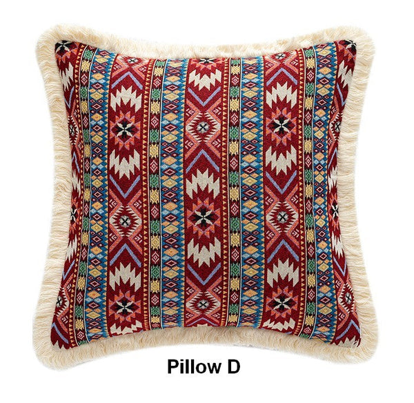 Unique Decorative Throw Pillows, Bohemian Decorative Sofa Pillows for Living Room, Extra Large Modern Geometric Pillows, Oriental Throw Pillow for Couch-HomePaintingDecor