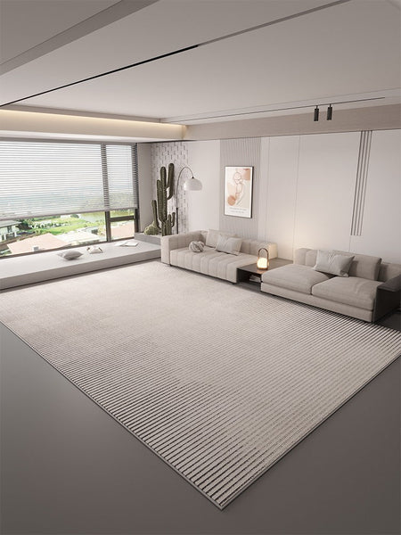 Large Modern Rugs in Living Room, Grey Modern Rugs under Sofa, Abstract Contemporary Rugs for Bedroom, Dining Room Floor Carpets, Modern Rugs for Office-HomePaintingDecor