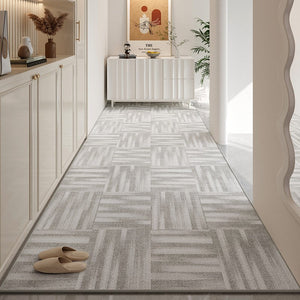 Modern Long Hallway Runners, Entrance Hallway Runners, Gray Long Hallway Runners, Long Narrow Runner Rugs, Entryway Runner Rug Ideas, Kitchen Runner Rugs-HomePaintingDecor