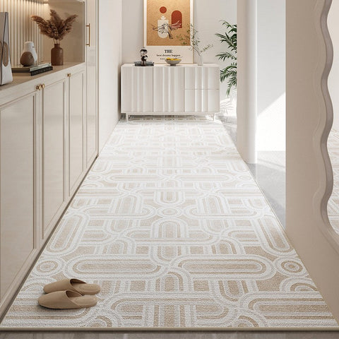 Modern Long Hallway Runners, Extra Long Narrow Runner Rugs, Easy Care Entrance Hallway Runners, Long Hallway Runners, Entryway Runner Rug Ideas, Washable Kitchen Runner Rugs-HomePaintingDecor