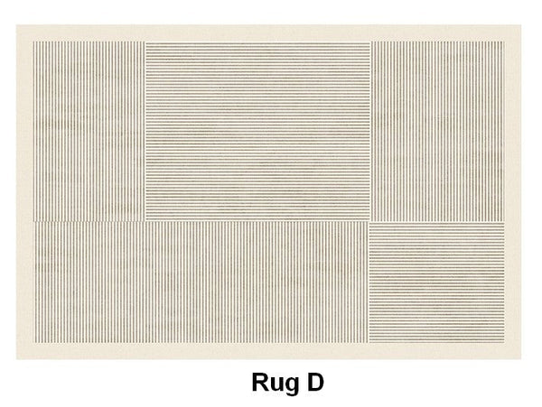 Bedroom Modern Rugs, Modern Living Room Area Rugs, Soft Modern Rugs under Coffee Table, Modern Rugs for Dining Room Table, Geometric Floor Carpets-HomePaintingDecor