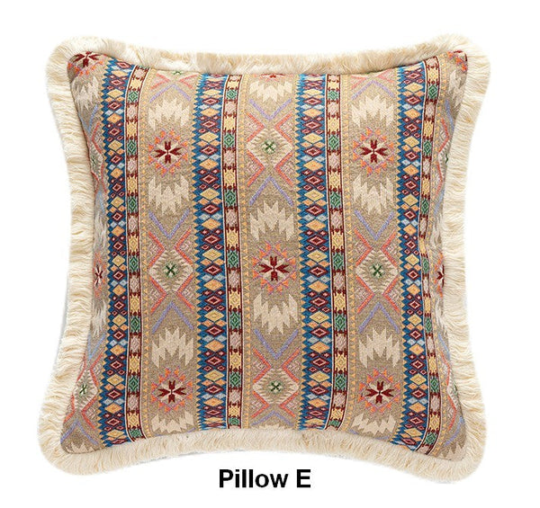 Unique Decorative Throw Pillows, Bohemian Decorative Sofa Pillows for Living Room, Extra Large Modern Geometric Pillows, Oriental Throw Pillow for Couch-HomePaintingDecor