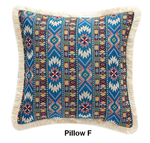 Unique Decorative Throw Pillows, Bohemian Decorative Sofa Pillows for Living Room, Extra Large Modern Geometric Pillows, Oriental Throw Pillow for Couch-HomePaintingDecor