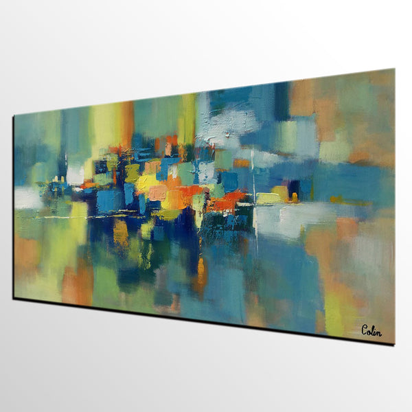 Large Canvas Art, Abstract Painting for Sale, Custom Acrylic Art Painting, Bedroom Canvas Art-HomePaintingDecor