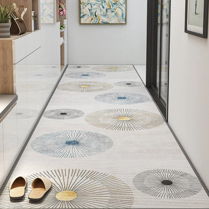 Modern Extra Long Hallway Runners, Easy Care Kitchen Runner Rugs, Stain-resistant Non Slip Entryway Runner Rug Ideas, Long Hallway Runners, Long Narrow Runner Rugs, Entrance Hallway Runners-HomePaintingDecor