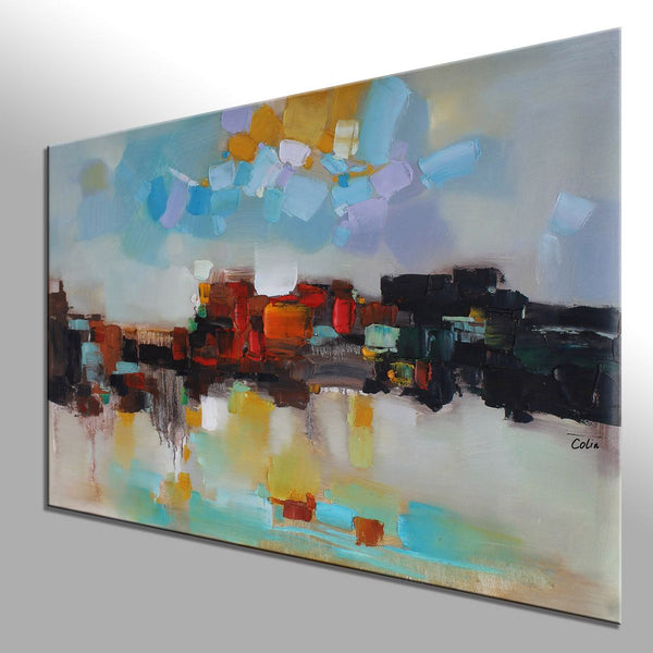 Abstract Oil Painting, Custom Abstract Artwork on Canvas, Abstract Painting for Living Room, Canvas Painting for Sale-HomePaintingDecor