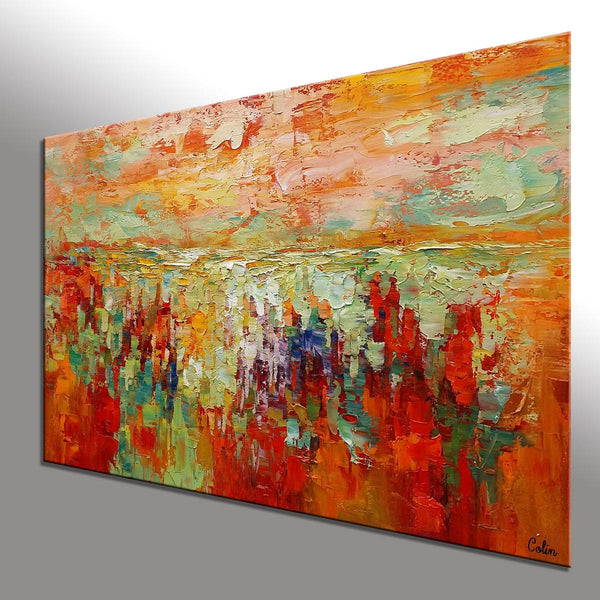 Custom Abstract Artwork, Canvas Painting, Abstract Landscape Painting, Modern Art Painting-HomePaintingDecor