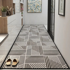 Long Hallway Runners, Long Narrow Runner Rugs, Entryway Runner Rugs, Modern Long Hallway Runners, Kitchen Runner Rugs, Entrance Hallway Grey Runners-HomePaintingDecor