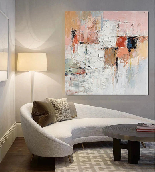 Extra Large Abstract Paintings on Canvas, Hand Painted Abstract Painting, Bedroom Wall Art Ideas, Simple Painting Ideas for Bedroom-HomePaintingDecor