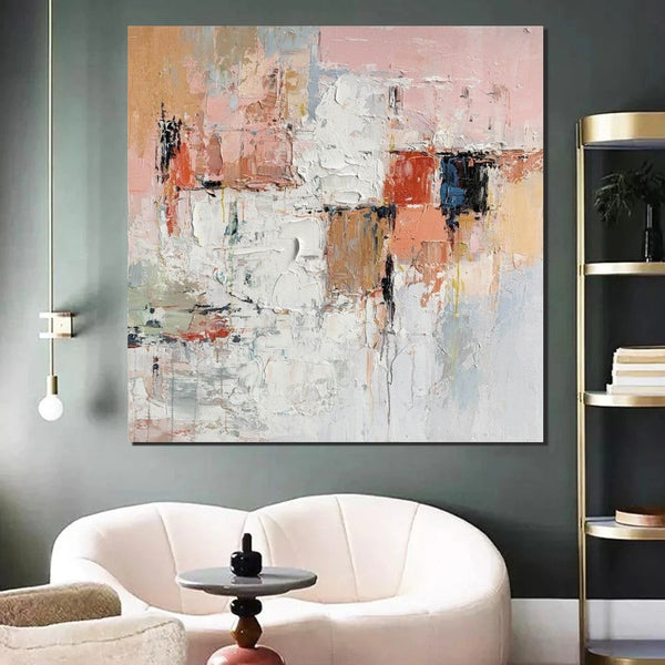 Extra Large Abstract Paintings on Canvas, Hand Painted Abstract Painting, Bedroom Wall Art Ideas, Simple Painting Ideas for Bedroom-HomePaintingDecor