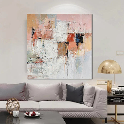 Extra Large Abstract Paintings on Canvas, Hand Painted Abstract Painting, Bedroom Wall Art Ideas, Simple Painting Ideas for Bedroom-HomePaintingDecor