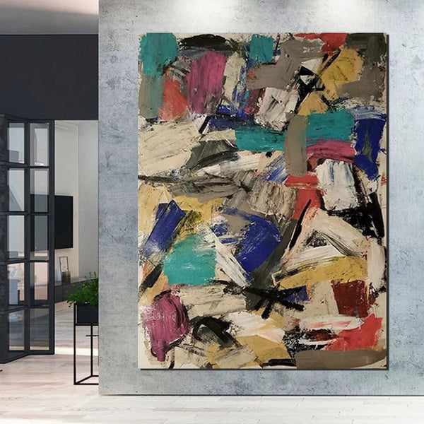 Large Abstract Paintings, Contemporary Acrylic Wall Art Ideas, Large Paintings for Living Room, Simple Modern Art, Modern Canvas Painting-HomePaintingDecor