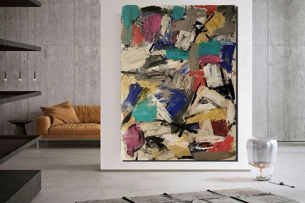 Large Abstract Paintings, Contemporary Acrylic Wall Art Ideas, Large Paintings for Living Room, Simple Modern Art, Modern Canvas Painting-HomePaintingDecor