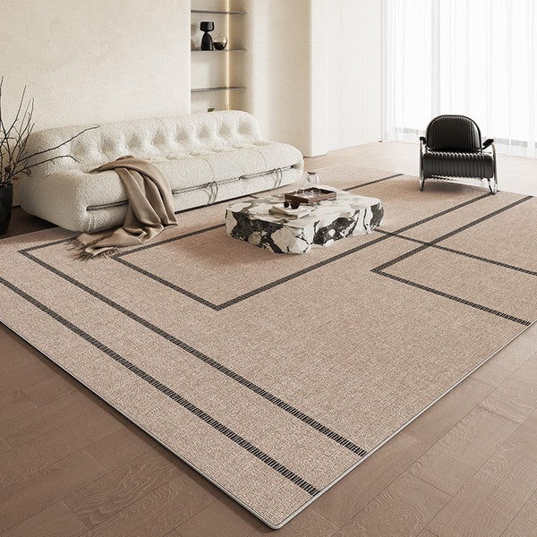 Modern Rug Ideas for Living Room, Contemporary Abstract Rugs for Dining Room, Simple Abstract Rugs for Living Room, Bedroom Floor Rugs-HomePaintingDecor