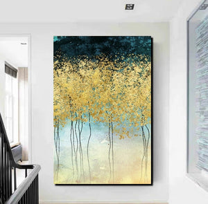 Buy Wall Art Online, Simple Abstract Art, Simple Modern Art, Bedroom Wall Art Ideas, Tree Paintings, Large Acrylic Painting on Canvas-HomePaintingDecor