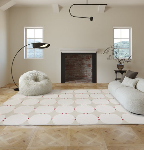 Bedroom Modern Rugs, Large Modern Rugs for Living Room, Dining Room Geometric Modern Rugs, Contemporary Modern Rugs under Coffee Table-HomePaintingDecor