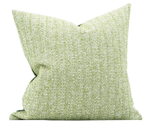 Green White Modern Sofa Pillows, Large Square Modern Throw Pillows for Couch, Simple Throw Pillow for Interior Design, Large Decorative Throw Pillows-HomePaintingDecor