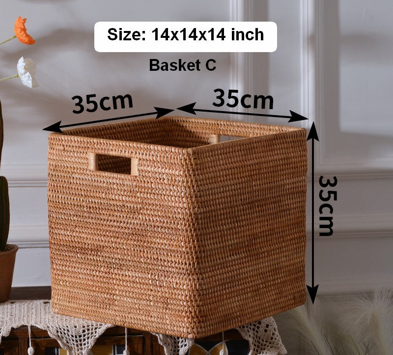 Storage Basket with Lid, Storage Baskets for Toys, Rectangular Storage –  Paintingforhome