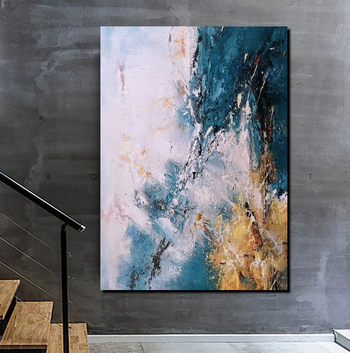 Modern online Blue acrylic painting