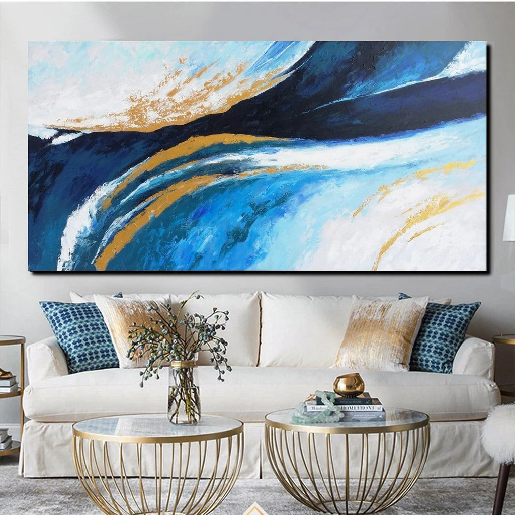 Large Painting on Canvas, Living Room Wall Art Paintings, Acrylic Abst –  Paintingforhome