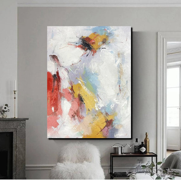 Dining Room Wall Art Ideas, Abstract Modern Painting, Acrylic Canvas Paintings, Simple Wall Art Paintings, Contemporary Painting-HomePaintingDecor