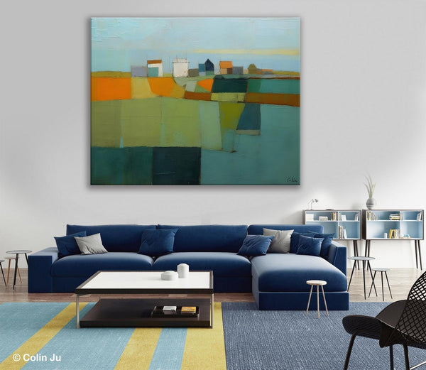 Abstract Landscape Painting on Canvas, Extra Large Landacape Wall Art for Living Room, Original Abstract Wall Art, Acrylic Painting for Sale-HomePaintingDecor