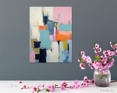 Contemporary Wall Art Paintings, Acrylic Painting on Canvas, Abstract Paintings for Bedroom, Extra Large Original Art, Buy Wall Art Online-HomePaintingDecor