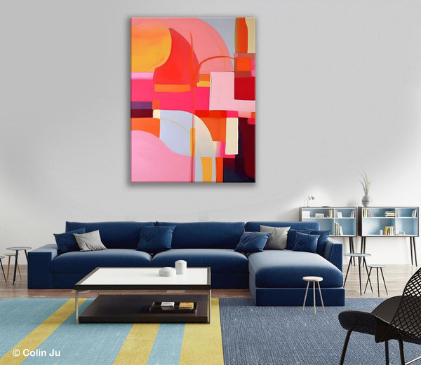 Contemporary Acrylic Painting on Canvas, Modern Wall Art Paintings, Canvas Paintings for Bedroom, Large Original Art, Buy Wall Art Online-HomePaintingDecor