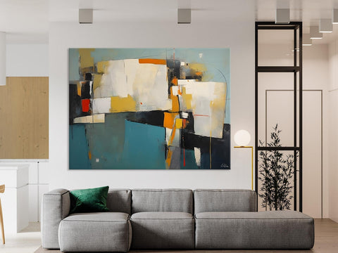 Hand Painted Canvas Art, Large Wall Art Ideas for Living Room, Oversized Canvas Paintings, Original Abstract Art, Contemporary Acrylic Art-HomePaintingDecor