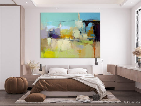 Large Acrylic Paintings on Canvas, Original Abstract Art, Contemporary Acrylic Painting on Canvas, Oversized Modern Abstract Wall Paintings-HomePaintingDecor