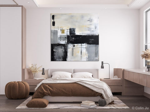 Contemporary Canvas Art for Bedroom, Modern Acrylic Artwork, Original Modern Paintings, Heavy Texture Canvas Art, Large Abstract Paintings-HomePaintingDecor