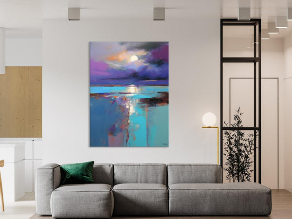 Extra Large Original Art, Landscape Painting on Canvas, Hand Painted Canvas Art, Abstract Landscape Artwork, Contemporary Wall Art Paintings-HomePaintingDecor