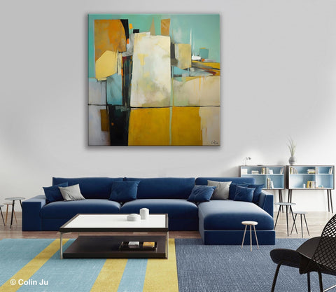 Modern Canvas Paintings, Contemporary Canvas Art, Original Modern Wall Art, Modern Acrylic Artwork, Large Abstract Painting for Bedroom-HomePaintingDecor